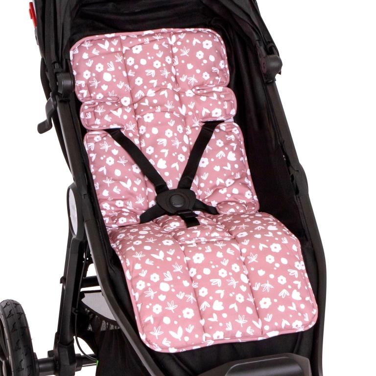 Pram liner dusty pink Two Little Finches