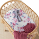 Lilac skies fitted bassinet sheet / change pad cover