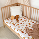Lion fitted cot sheet