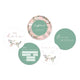 Cockatoo & mint reversible milestone cards