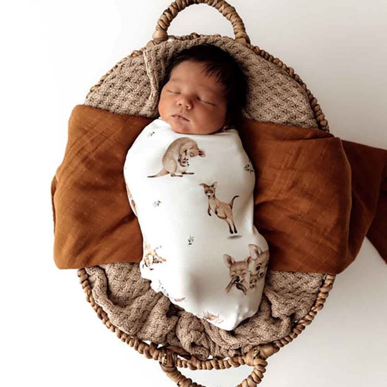 Organic Snuggle Swaddle & Beanie Set - Kanga