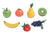 Wooden 7 piece fruit set