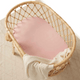 Lullaby pink organic bassinet sheet / change pad cover