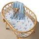 Ocean organic bassinet sheet / change pad cover