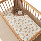 Diggers & tractors organic fitted cot sheet