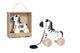 Wooden pull along animal - zebra