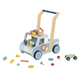 Tool Bench Truck Push Walker | Wooden Activity Walker & Tool Bench | Tooky Toys