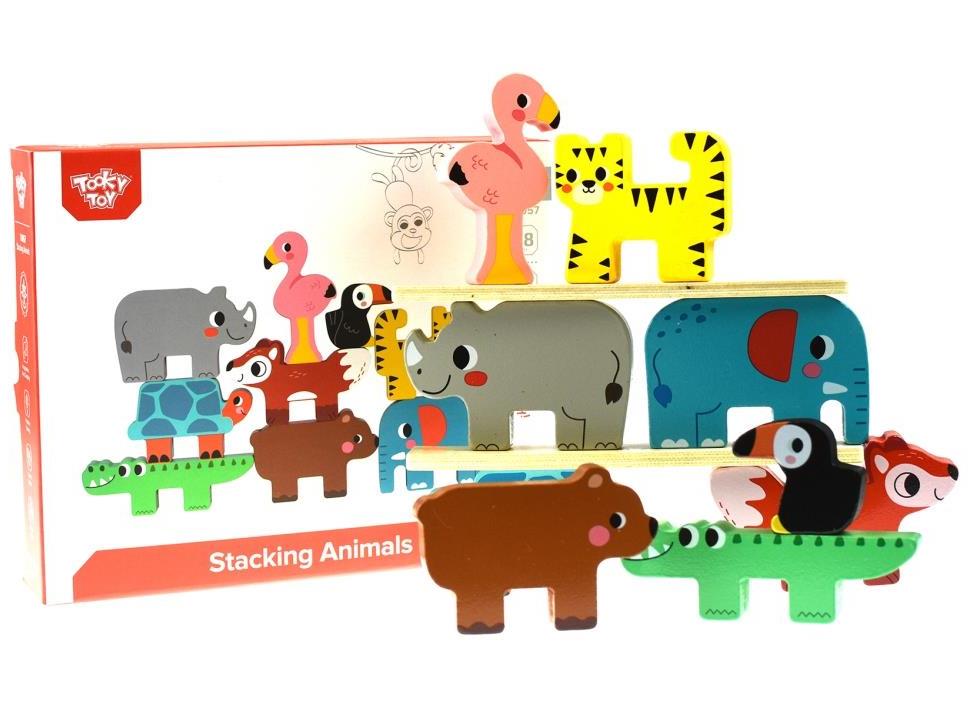 Wooden Stacking Animals Balance Set | Fine Motor & Problem Solving Toy ...
