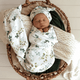Eden organic jersey wrap & topknot set