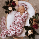 Fleur organic jersey wrap & topknot set