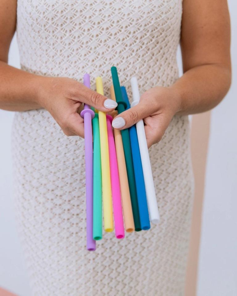 MontiiCo Fusion flexi stopper straw set – Two Little Finches
