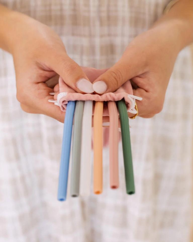 MontiiCo silicone straw set - dawn – Two Little Finches