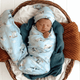 Taking flight organic muslin wrap