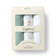Large organic muslin wraps 3 pack - Duck pond/Sage/Milk