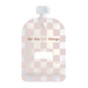 Sinchies reusable 150ml food pouches - checkmate blush