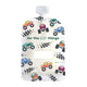 Sinchies reusable 150ml food pouches - monster trucks