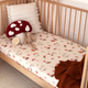 Gnomes organic fitted cot sheet