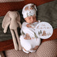 Bears organic snuggle swaddle & beanie set