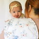 Sweet swallows organic cotton burp cloth