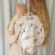 Bears organic cotton burp cloth