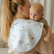 Taking flight organic cotton burp cloth