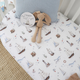 Set sail organic fitted cot sheet