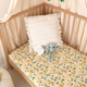 Sunny Citrus organic fitted cot sheet