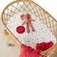 Ladybug fitted bassinet sheet / change pad cover