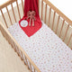 Ladybug fitted cot sheet