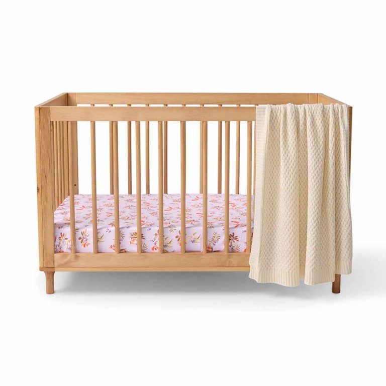 Organic Fitted Cot Sheet - Major Mitchell Organic Fitted Cot Sheet - Major Mitchell