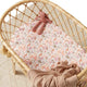 Palm springs fitted bassinet sheet / change pad cover