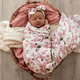 Cherry blossom organic muslin wrap