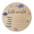 Timber Tinkers sea animals wooden birth announcement disc with ocean theme
