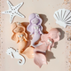 Maeve the Mermaid Teether by Winnie Parkes | Natural Rubber Baby Toy