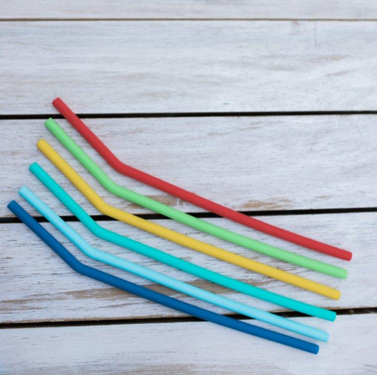 MontiiCo silicone straw set - blue – Two Little Finches