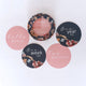 Belle & rose gold reversible milestone cards