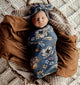 Belle snuggle swaddle & topknot set