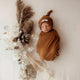 Bronze snuggle swaddle & beanie set