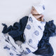 Cloud chaser baby jersey wrap & beanie set