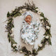Eucalypt baby jersey wrap & beanie set
