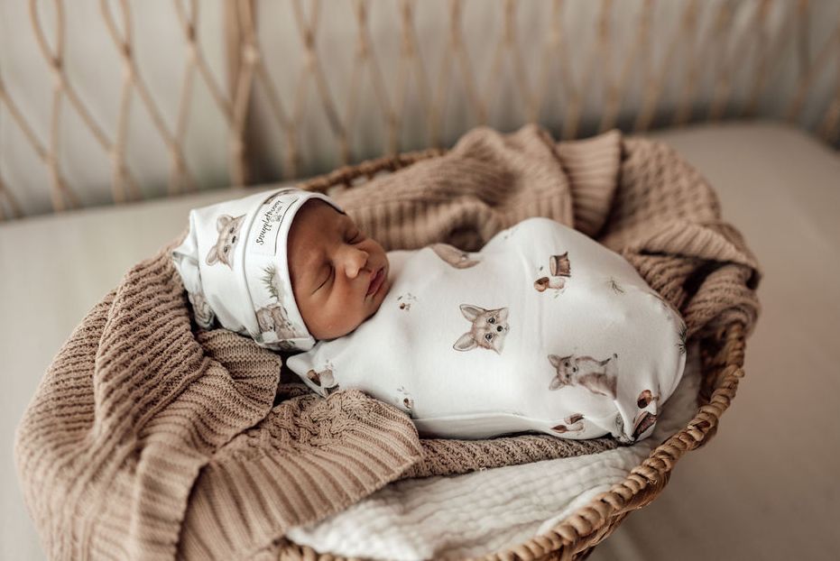 Swaddle and hotsell beanie set