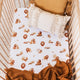 Lion fitted cot sheet