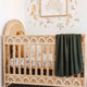 Olive diamond knit baby blanket