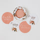 Rosebud & pink sand reversible milestone cards