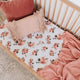 Rosebud fitted cot sheet