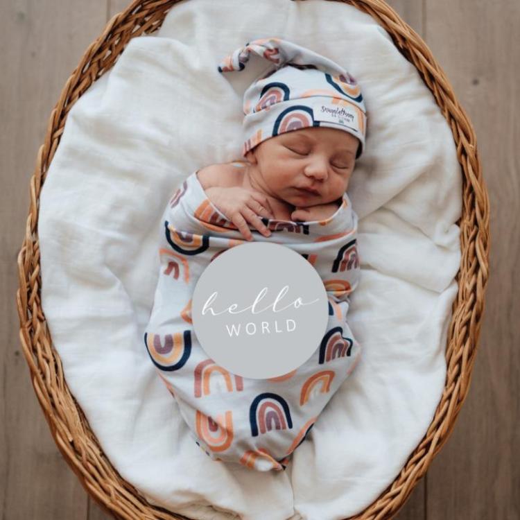 Snuggle swaddle and beanie hotsell set