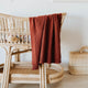 Umber diamond knit baby blanket