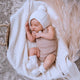 White diamond knit baby blanket