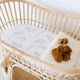 Wild Fern fitted bassinet sheet / change pad cover