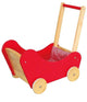 Red wooden doll buggy